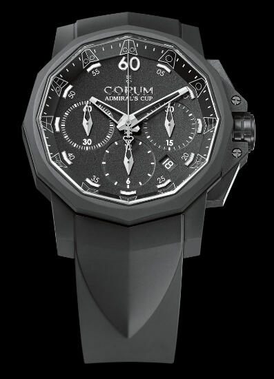Corum Admiral's Cup Challenger 44 Chrono Rubber Black Vulcanized Rubber watch REF: 753.801.02/F371 AN21 Review